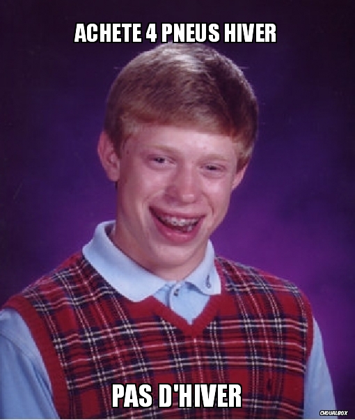 Achète 4 pneus hiver