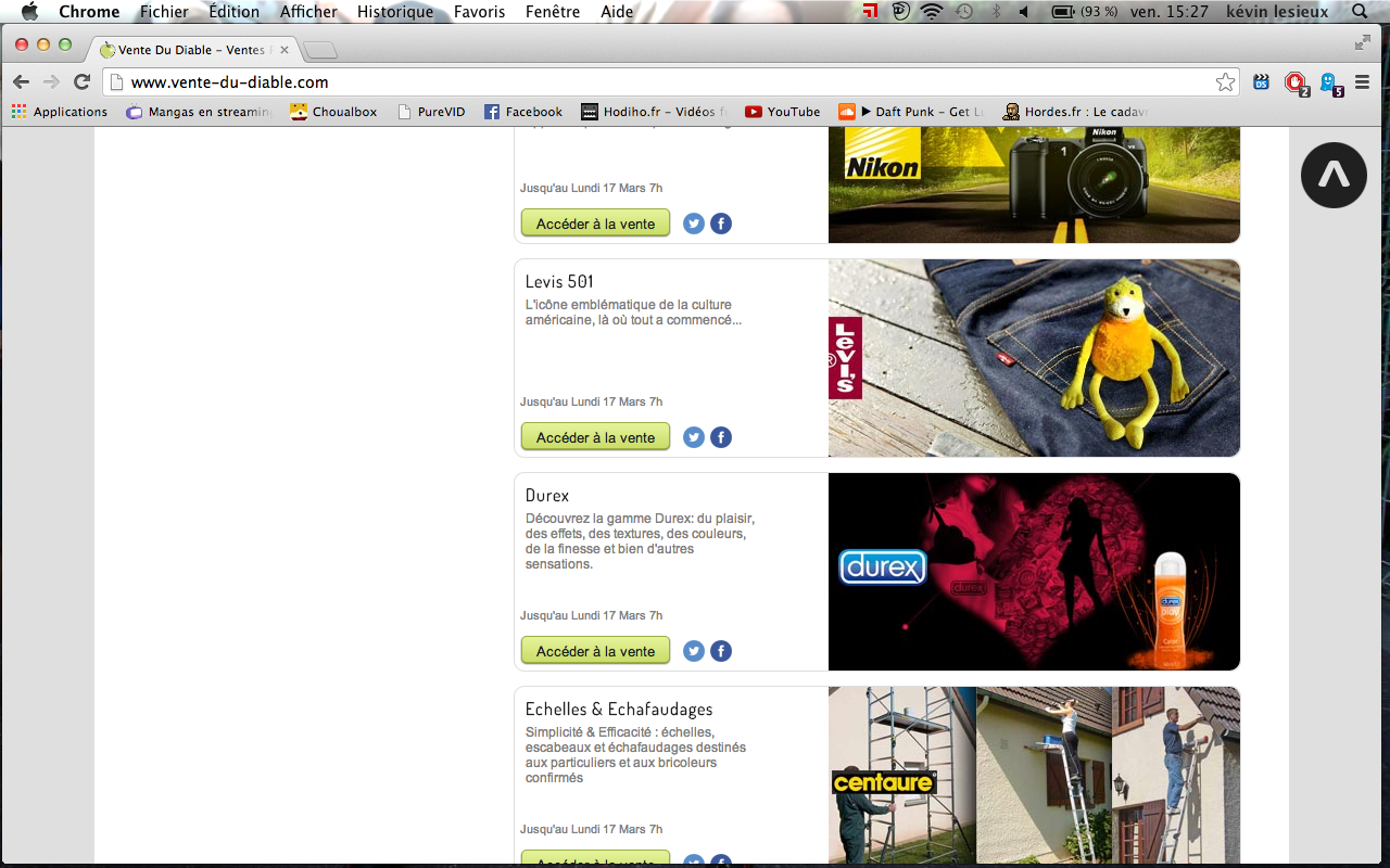 Flat Eric ambassadeur chez Levis