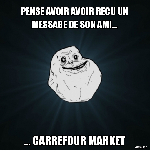 Pense avoir avoir reçu un message de son ami...