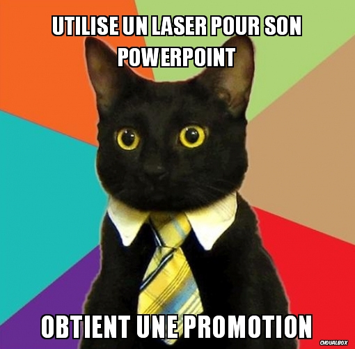 Utilise un laser pour son powerpoint