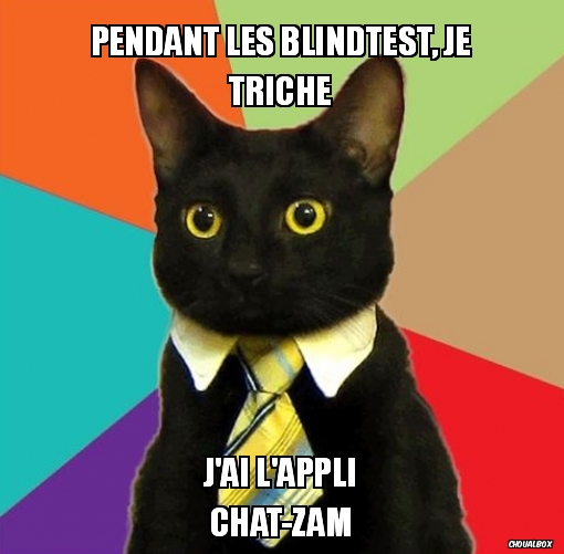 Pendant les blindtest, je triche