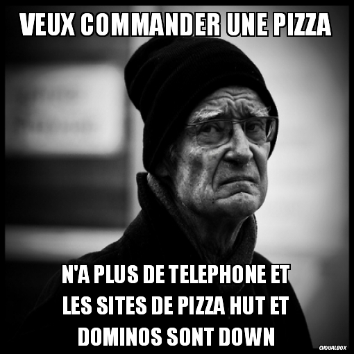 Veux commander une pizza