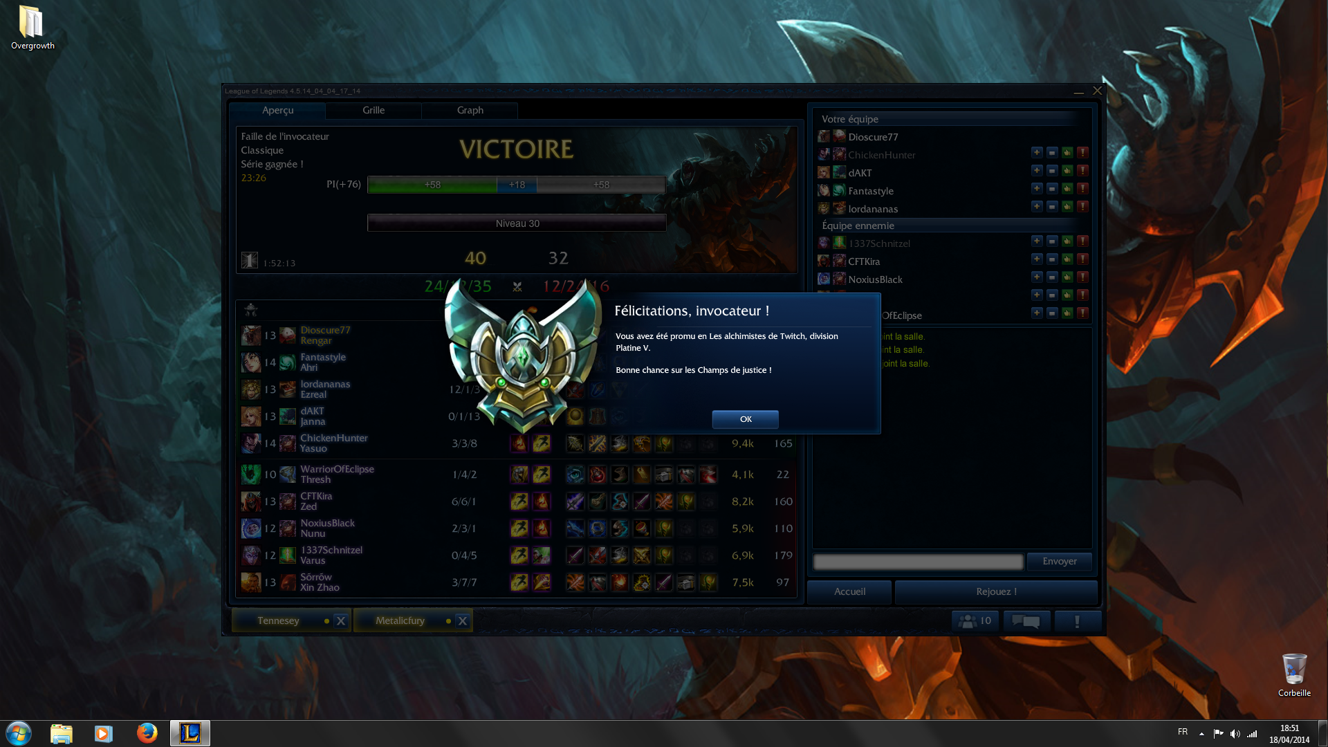 Je suis Platinum !!!
