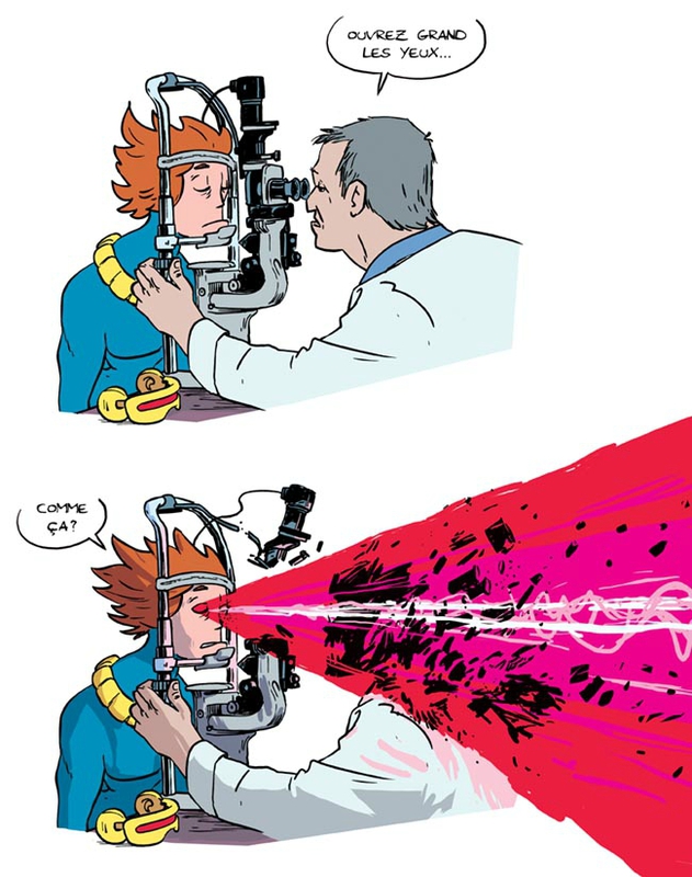 Cyclope chez l'ophtalmologue