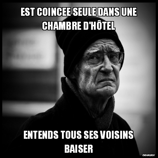Est coincee seule dans une chambre d'hôtel