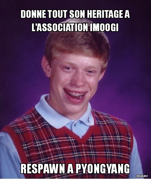 Donne tout son héritage a l'association IMOOGI