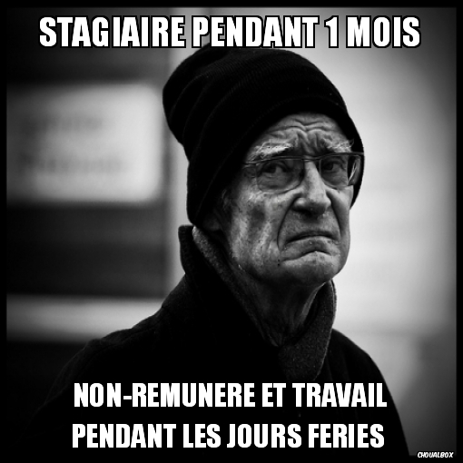 Stagiaire pendant 1 mois