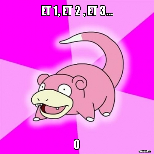 Et 1, et 2 , et 3...