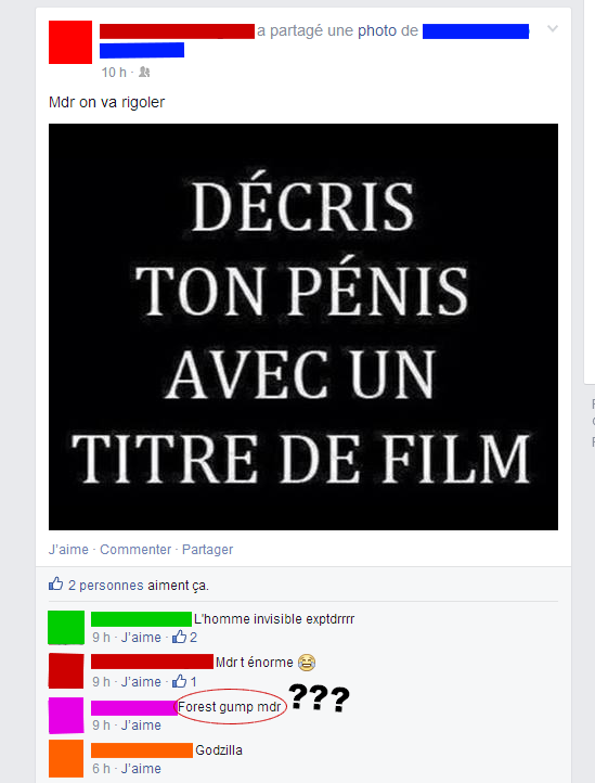 Facebook et l'humour