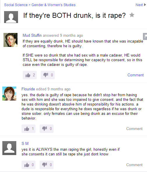 Ah, le viol.. Cette éternelle source de débats.