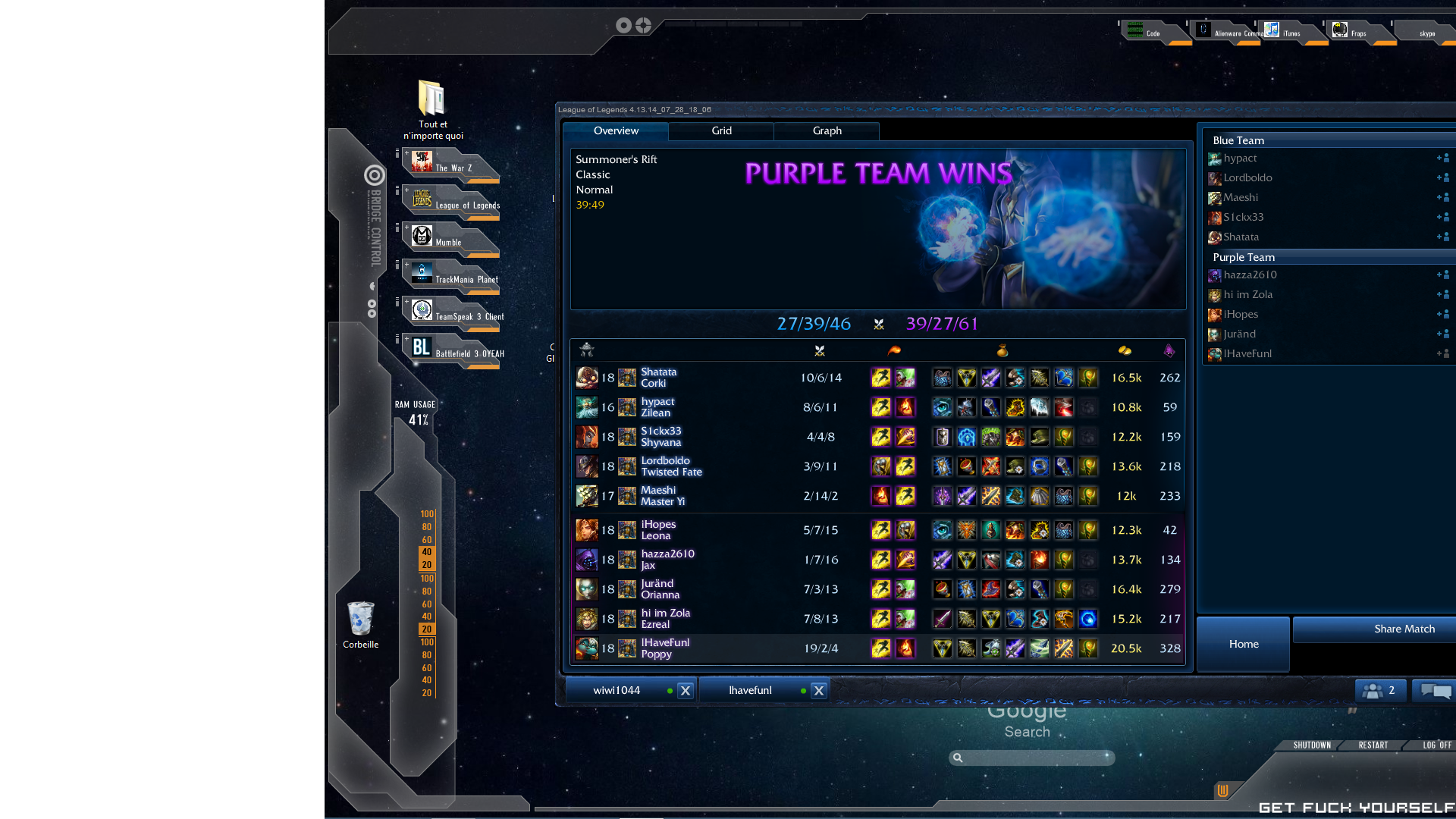 Carry tes bronze V de mates.