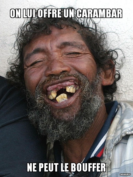 On lui offre un Carambar...
