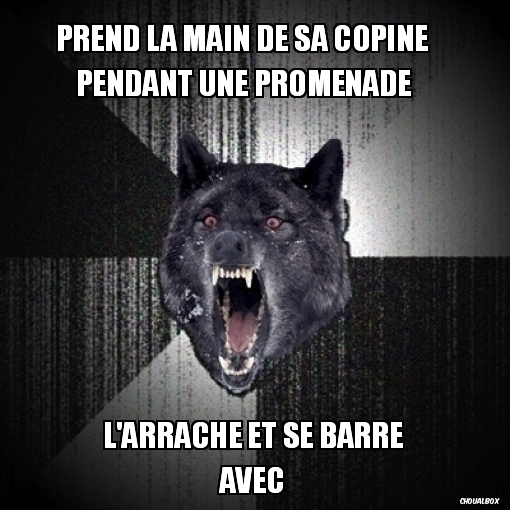 Prend la main de sa copine...         