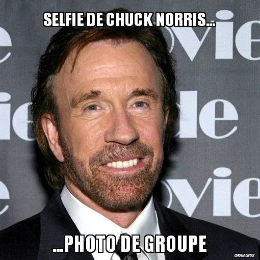 Selfie de chuck Norris...