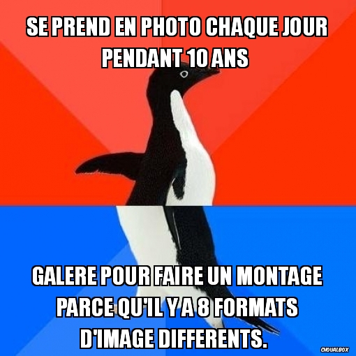 Se prend en photo chaque jour ...