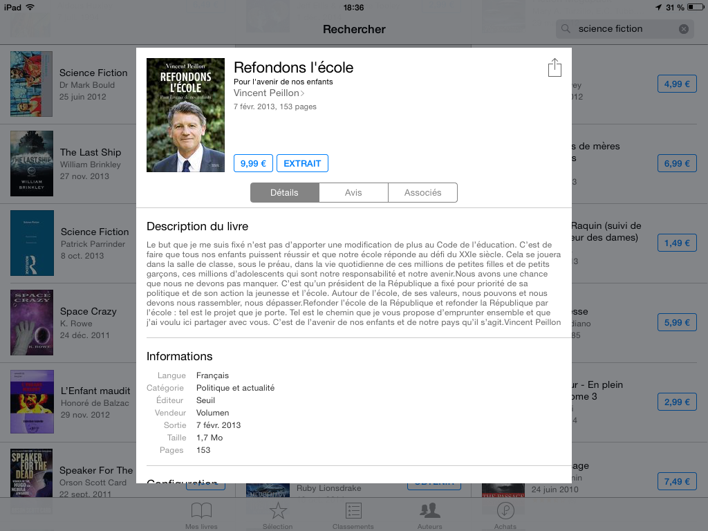 La science-fiction et l'app store ...