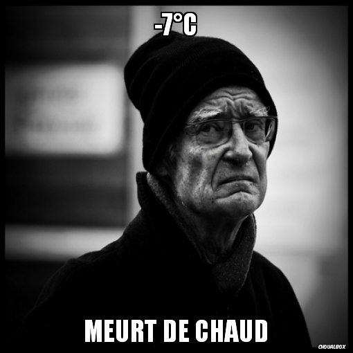 Moins 7°C