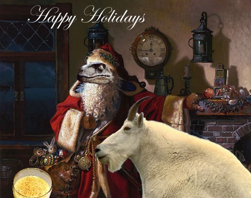 Raptor Noël Jésus posay avec Thepeasant en mode badass