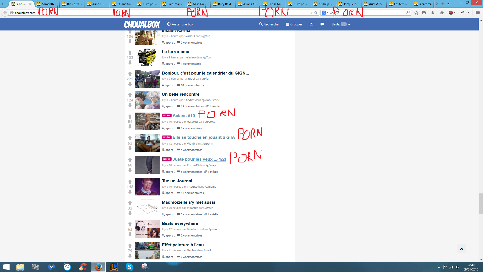 Fin de la traque, retour du porn