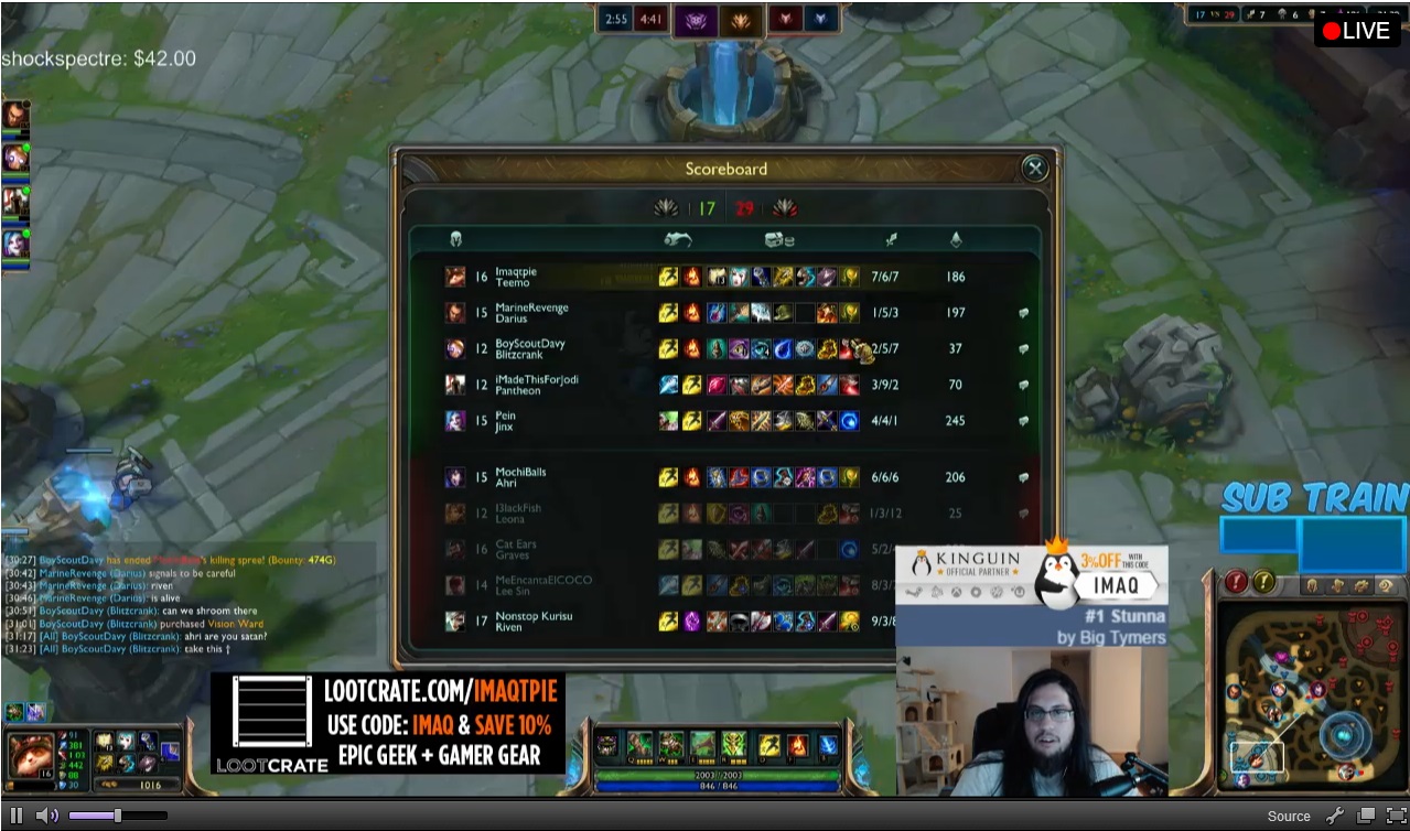 François Damien joue à LoL