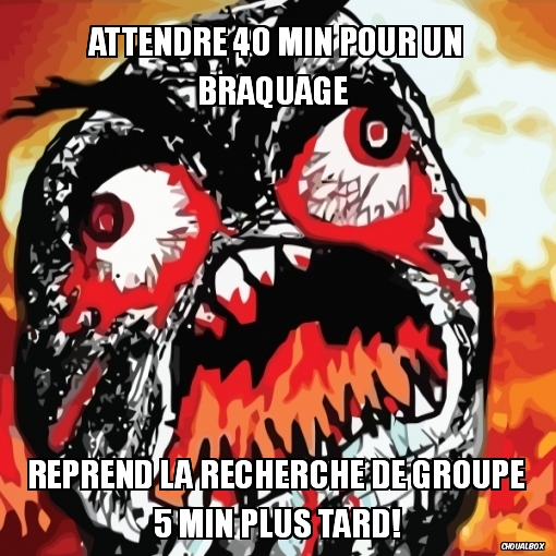 attendre 40 min pour un braquage 