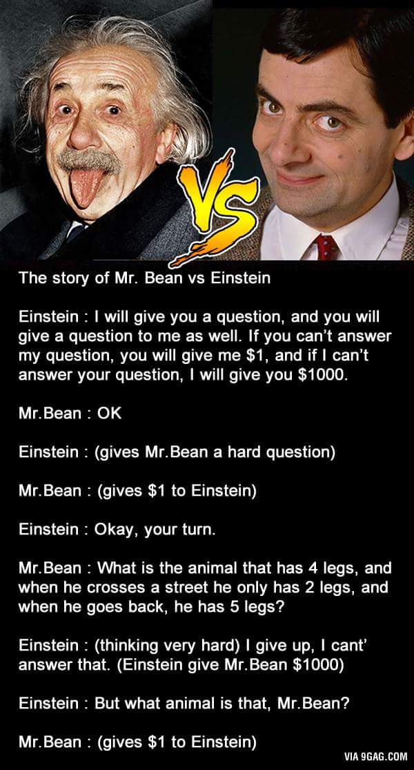 Einstein VS Mr Bean