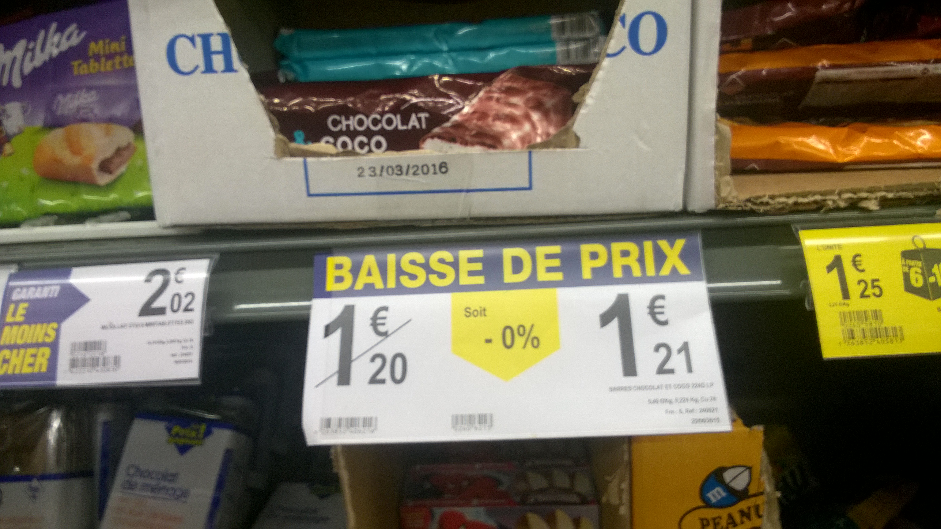 Baisse de prix
