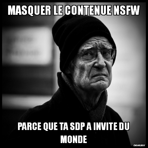 masquer le contenue NSFW