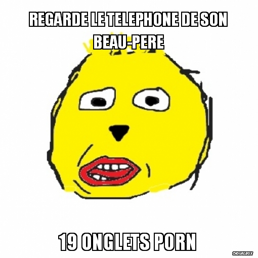 Regarde le téléphone de son beau-père