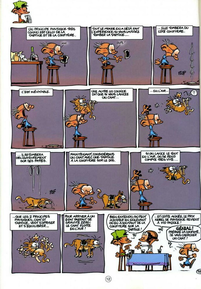 Le paradoxe du chat beurré 