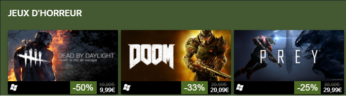 Promo Steam / Affaire en Or