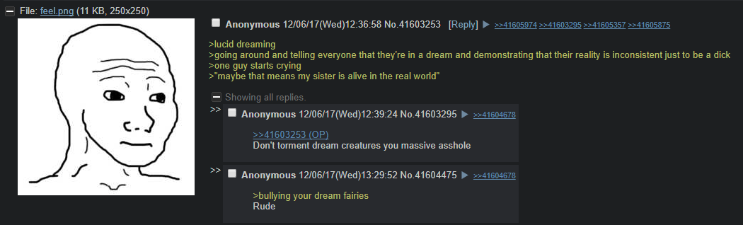 Anon fait un rêve lucide