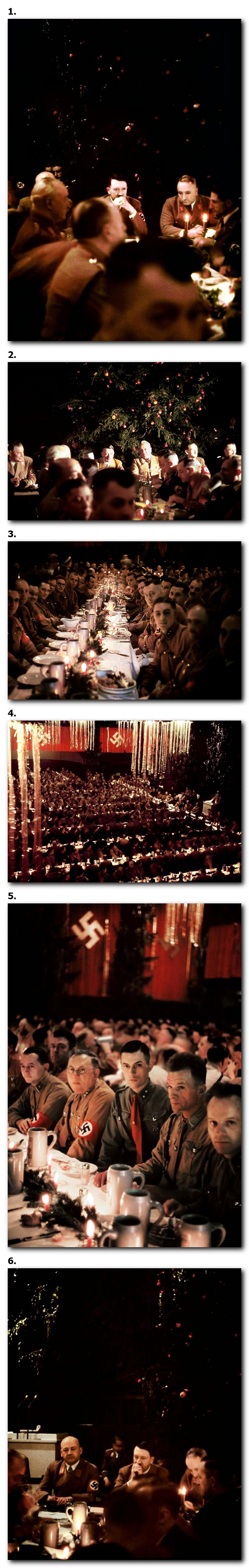 À l'intérieur d'une fête de Noël nazie organisée par Adolf Hitler, 1941