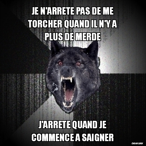 Essuyage de bonhomme.