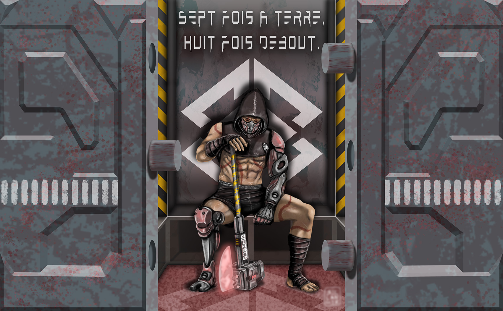 Sept fois à terre, huit fois debout . 