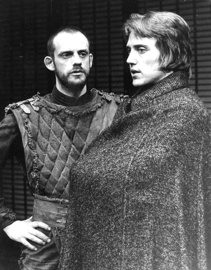 Christopher Lloyd et Christopher Walken pour la représentation de la pièce de théâtre Macbeth à New-York en 1974