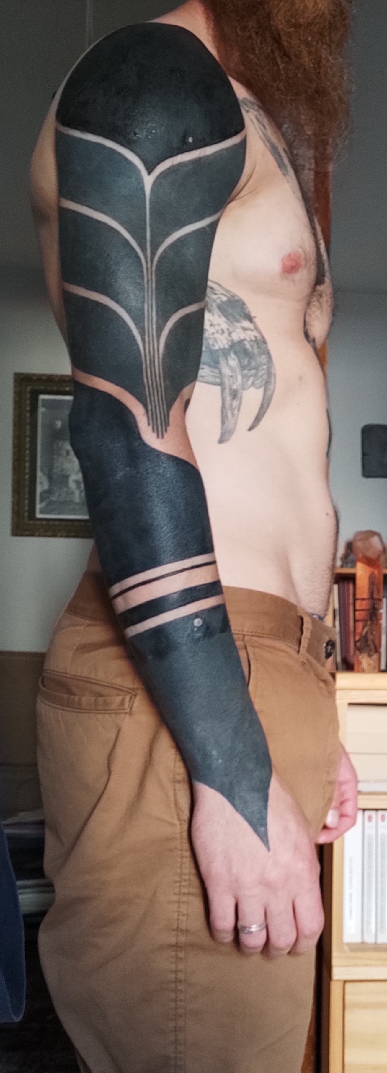 Épaule fraîche, bras : done