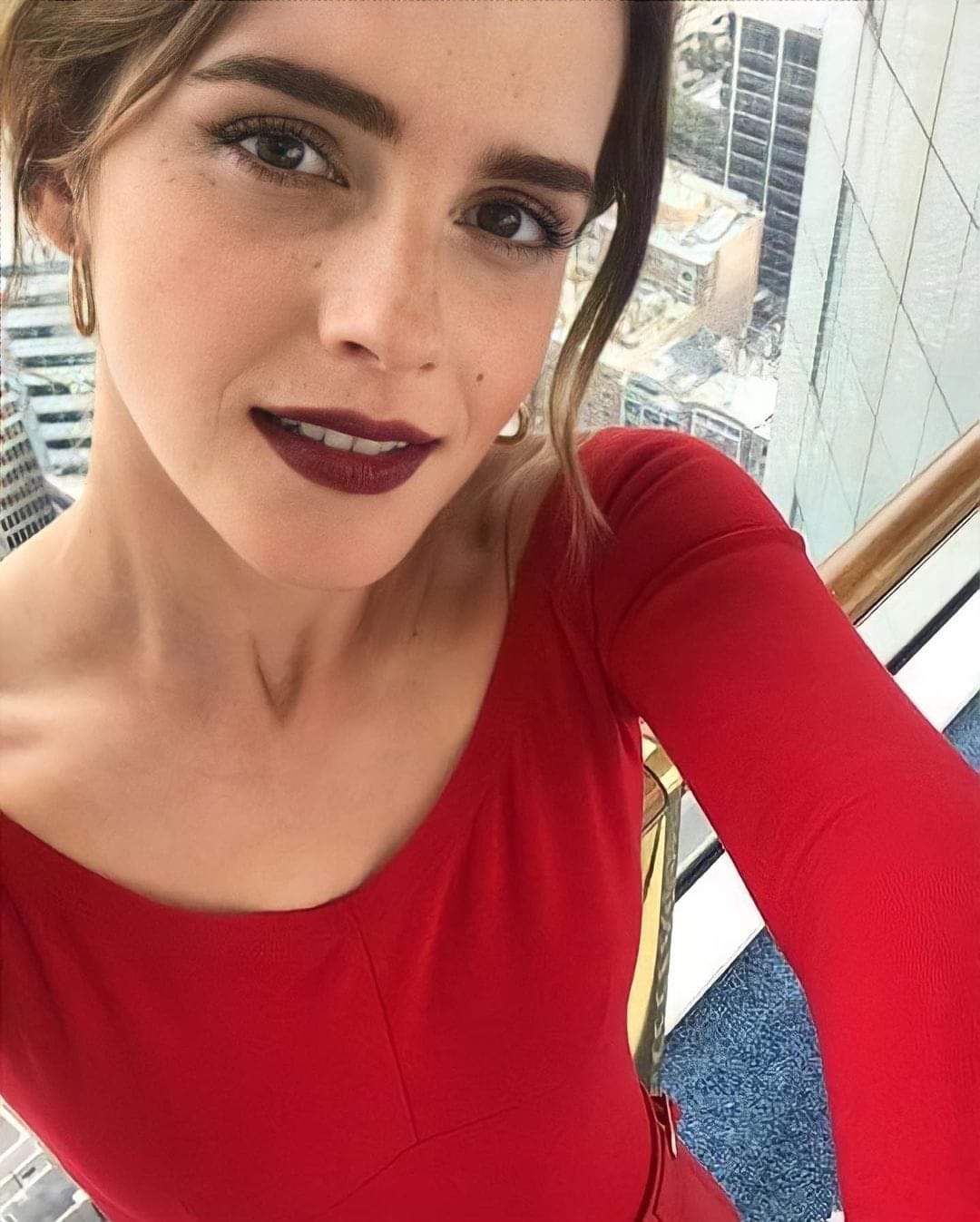 Lady in red