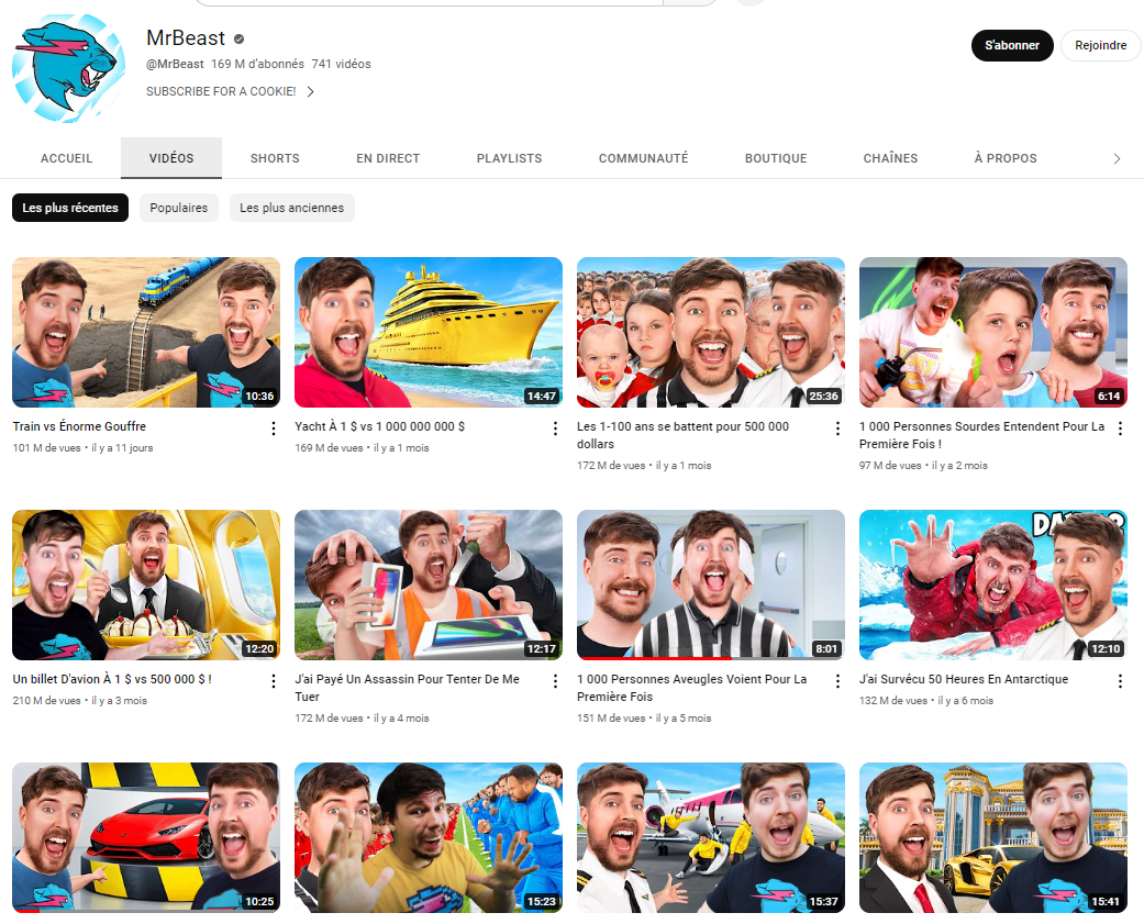 YouTube MrBeastify, un plugin pour avoir MrBeast sur toutes les miniature  youtube
