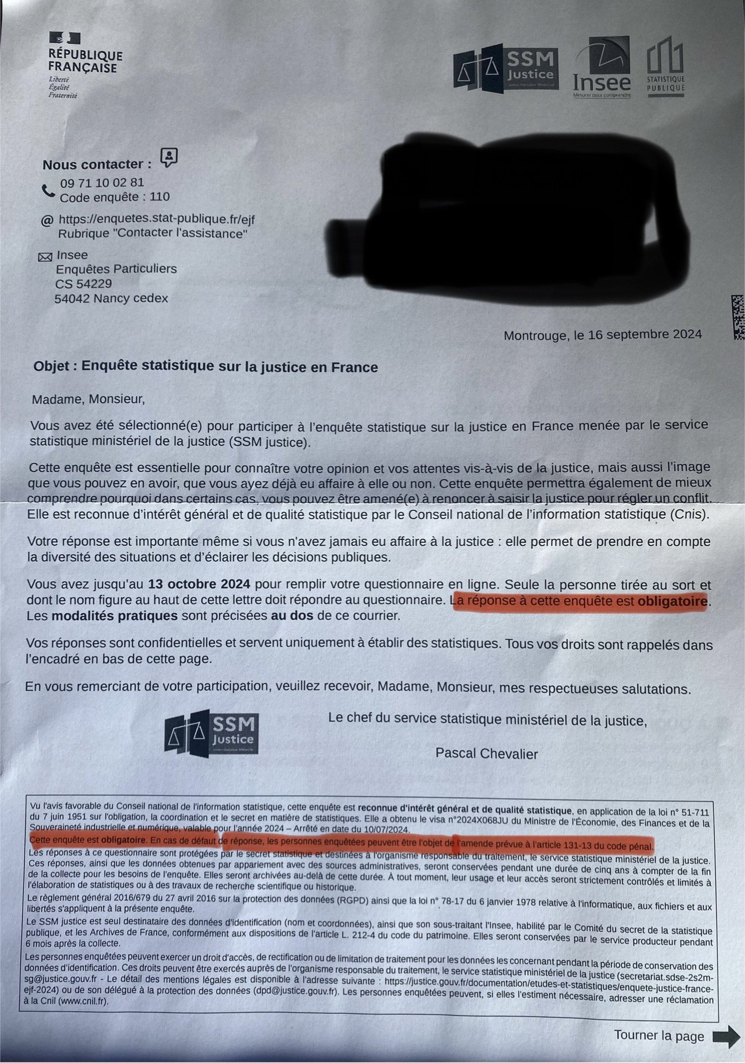 Un Scam ou véridique ?Je vient de recevoir ceci dans ma boîte aux lettres J’ai pas réussie à poster la photo dans le g/questions