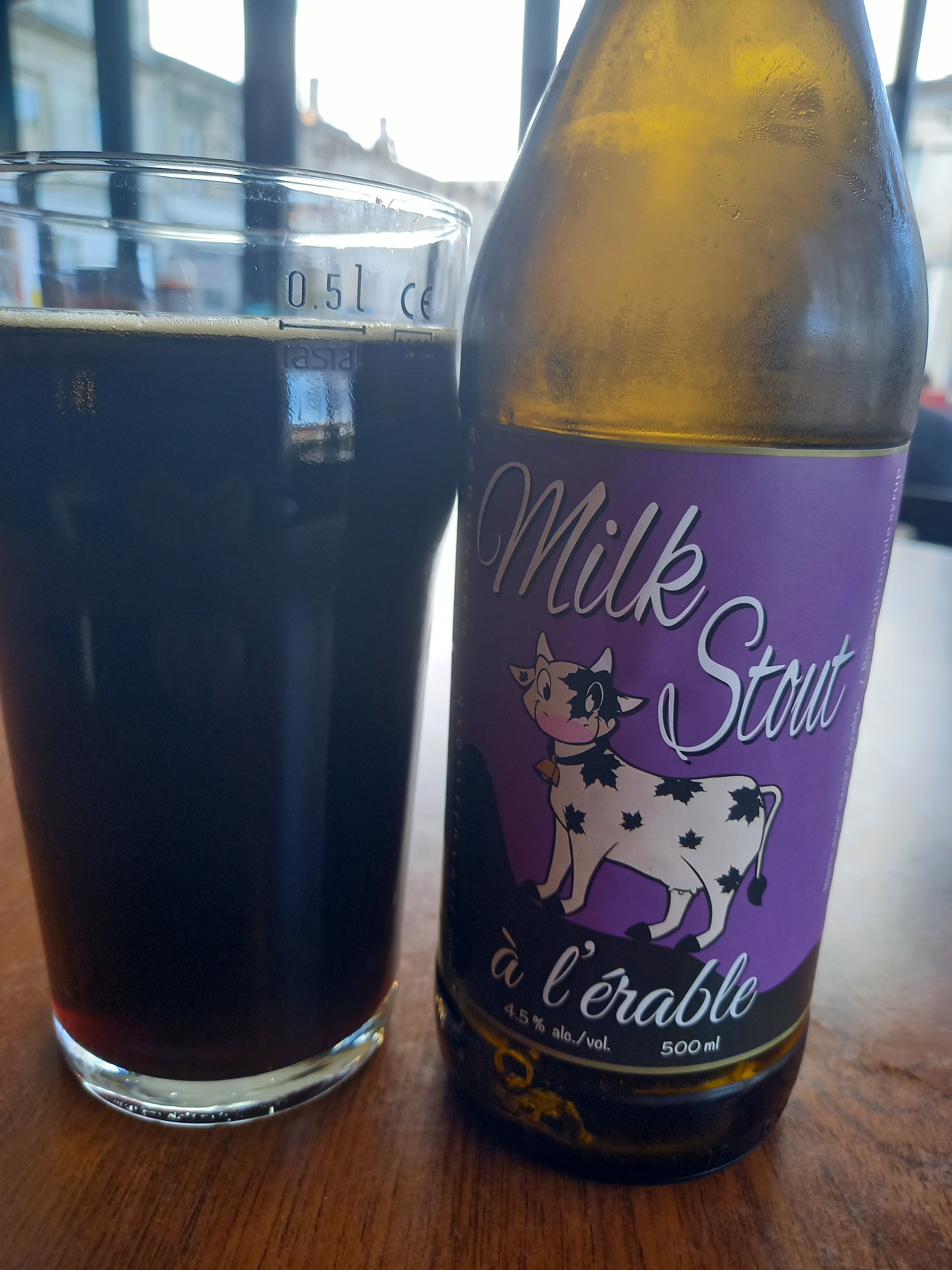 Milk Stout à l'érable...