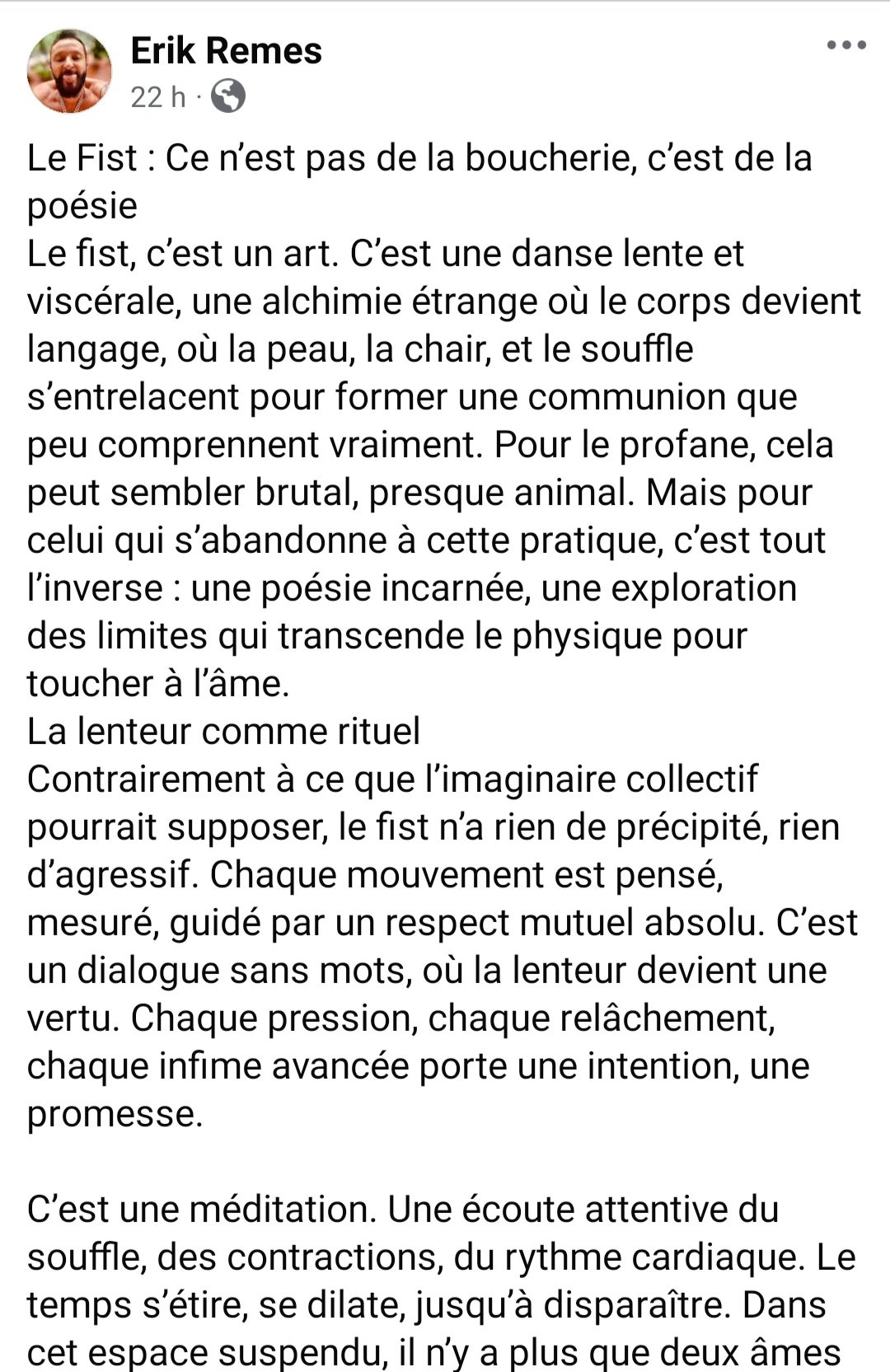 Erik Rémés : Le Fist...