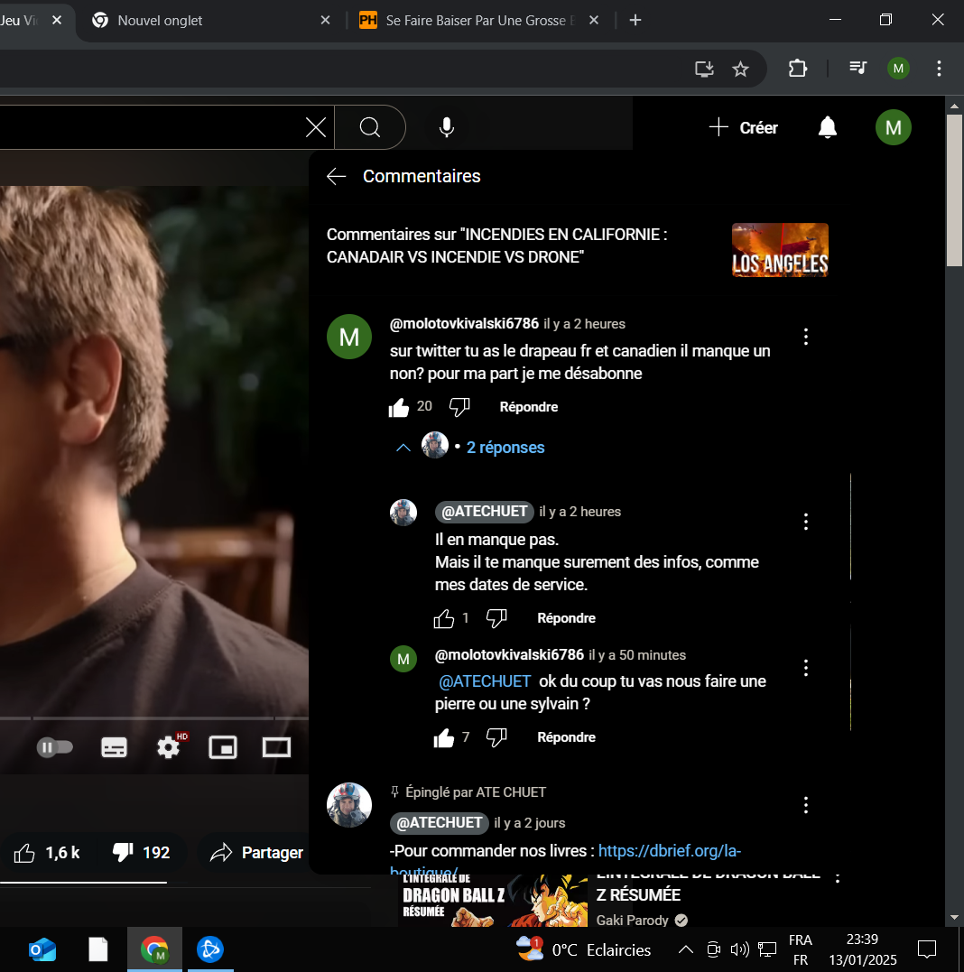 Ate chuet m'a répondu (merci)