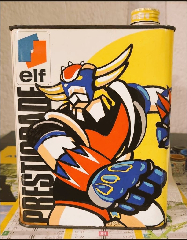 Bidon d'huile d'époque