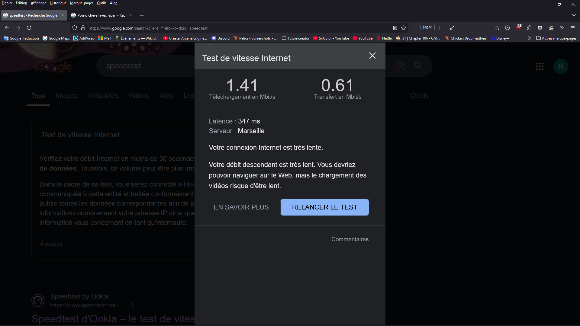 Enfin je quitte ce monde de lenteur !