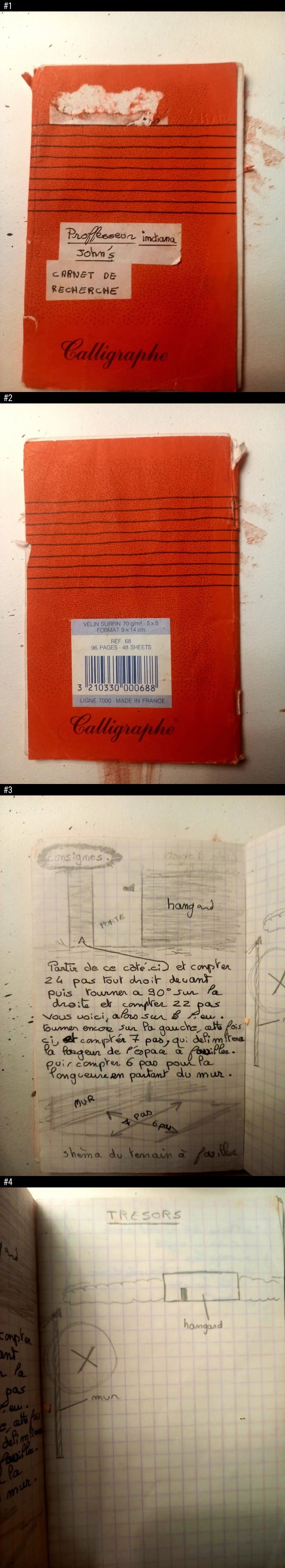 Gamin, j'ai caché un trésor dans le jardin de mes parents. Cela m'a pris longtemps de creuser. J'ai retrouvé mon carnet d'archéologue...