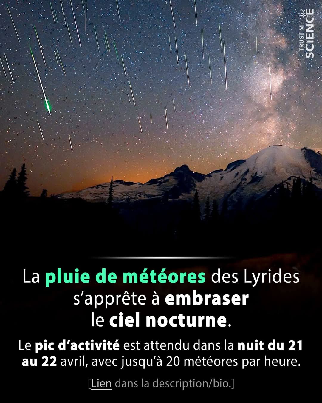 Pluie de météores dans la nuit du 21 au 22 avril
