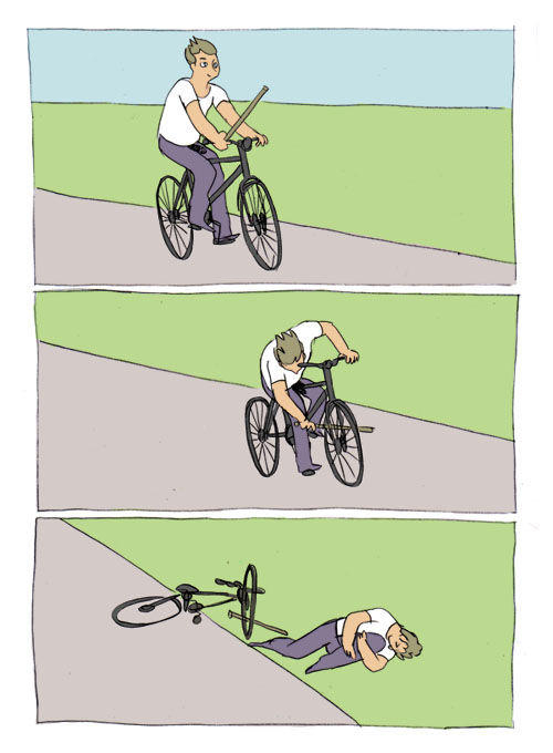 Bike Fall Meme (vélo)