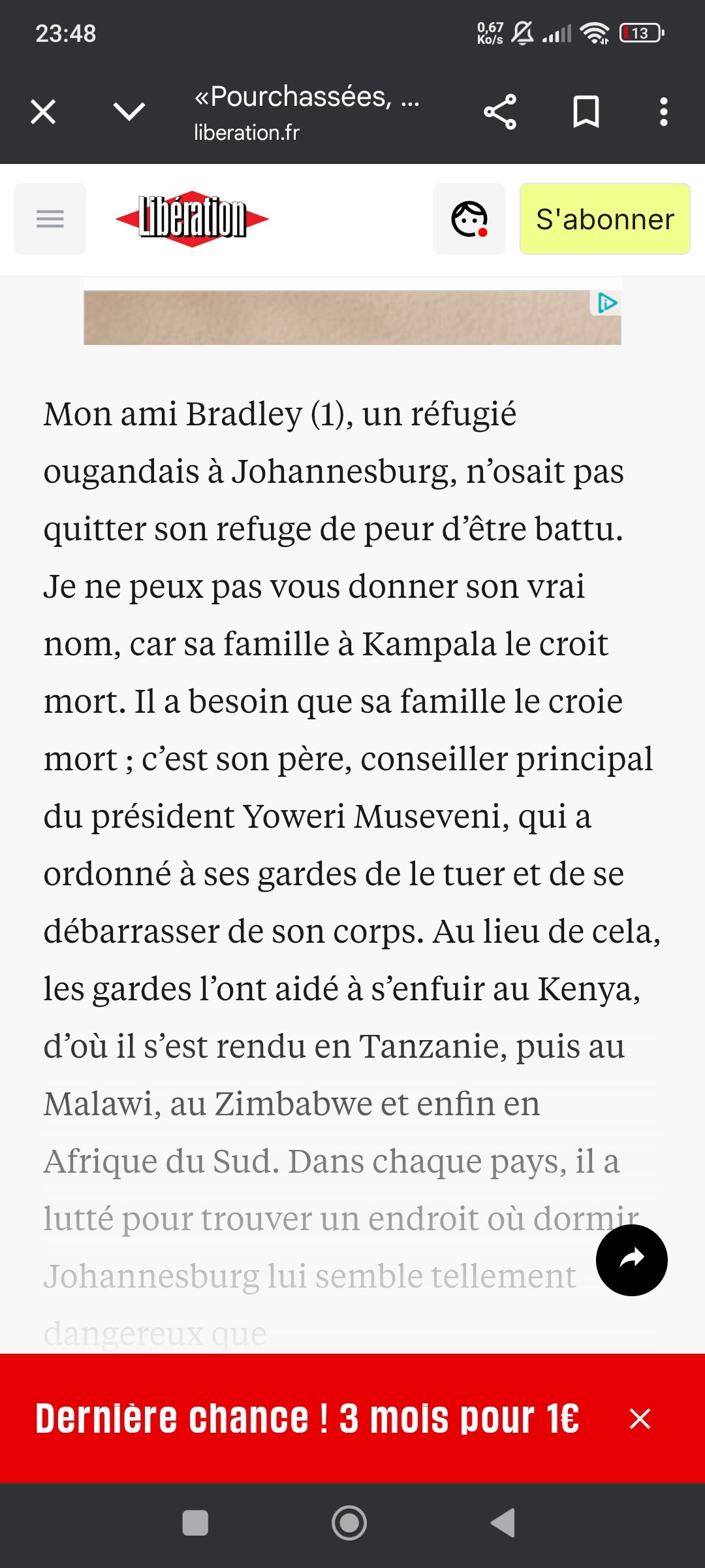 Faut pas donner son nom sinon on risque de savoir de qui il s'agit.