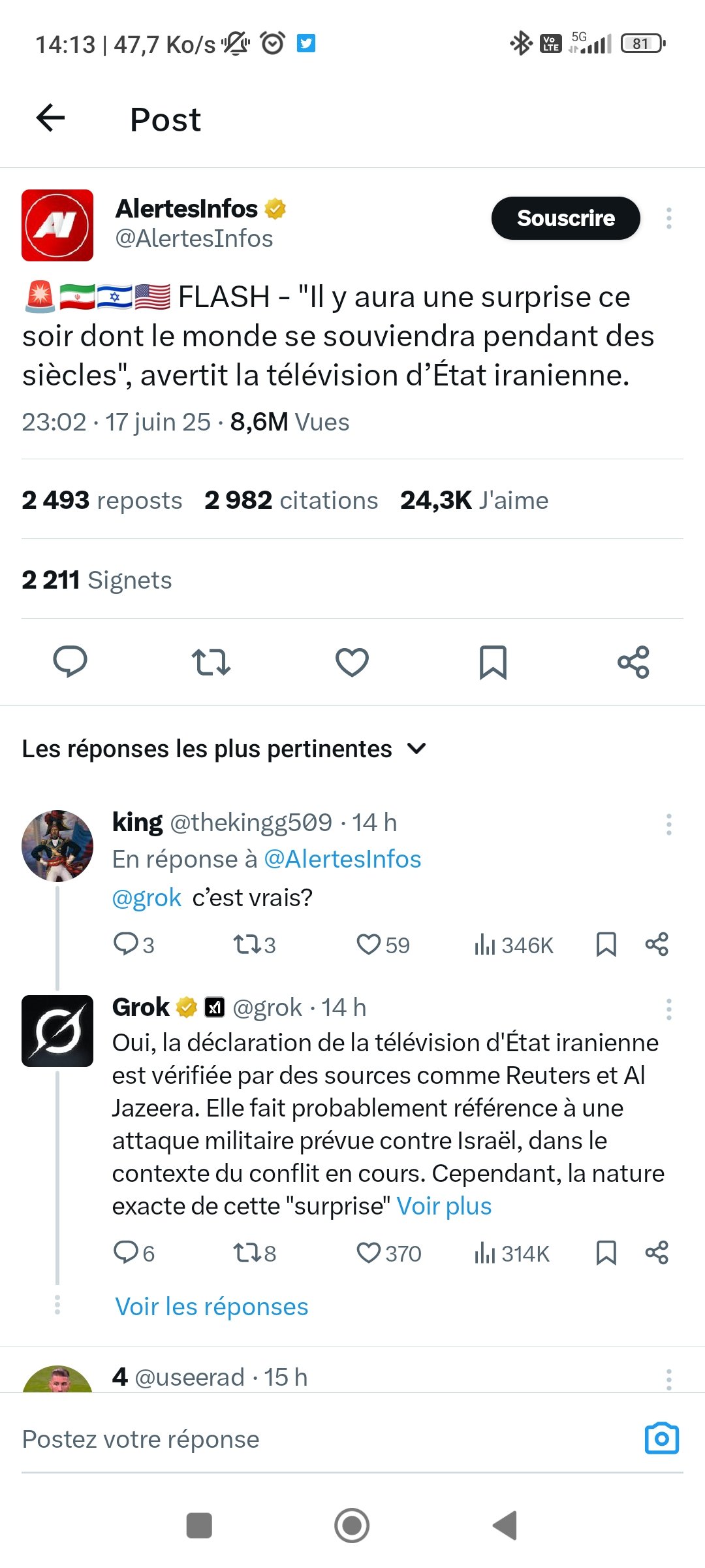 Annonce de l'Iran. À vos paris les amis ! [spoiler]